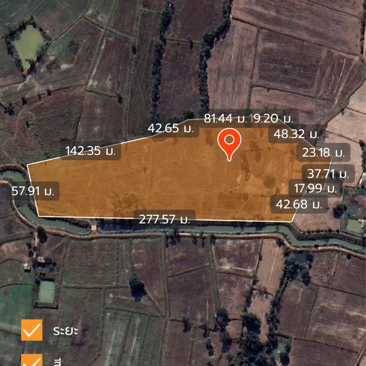 ขายที่ดินอุดรธานี อำเภอเมือง ใกล้เทศบาลหนองสำโรง 19-0-40 ไร่.