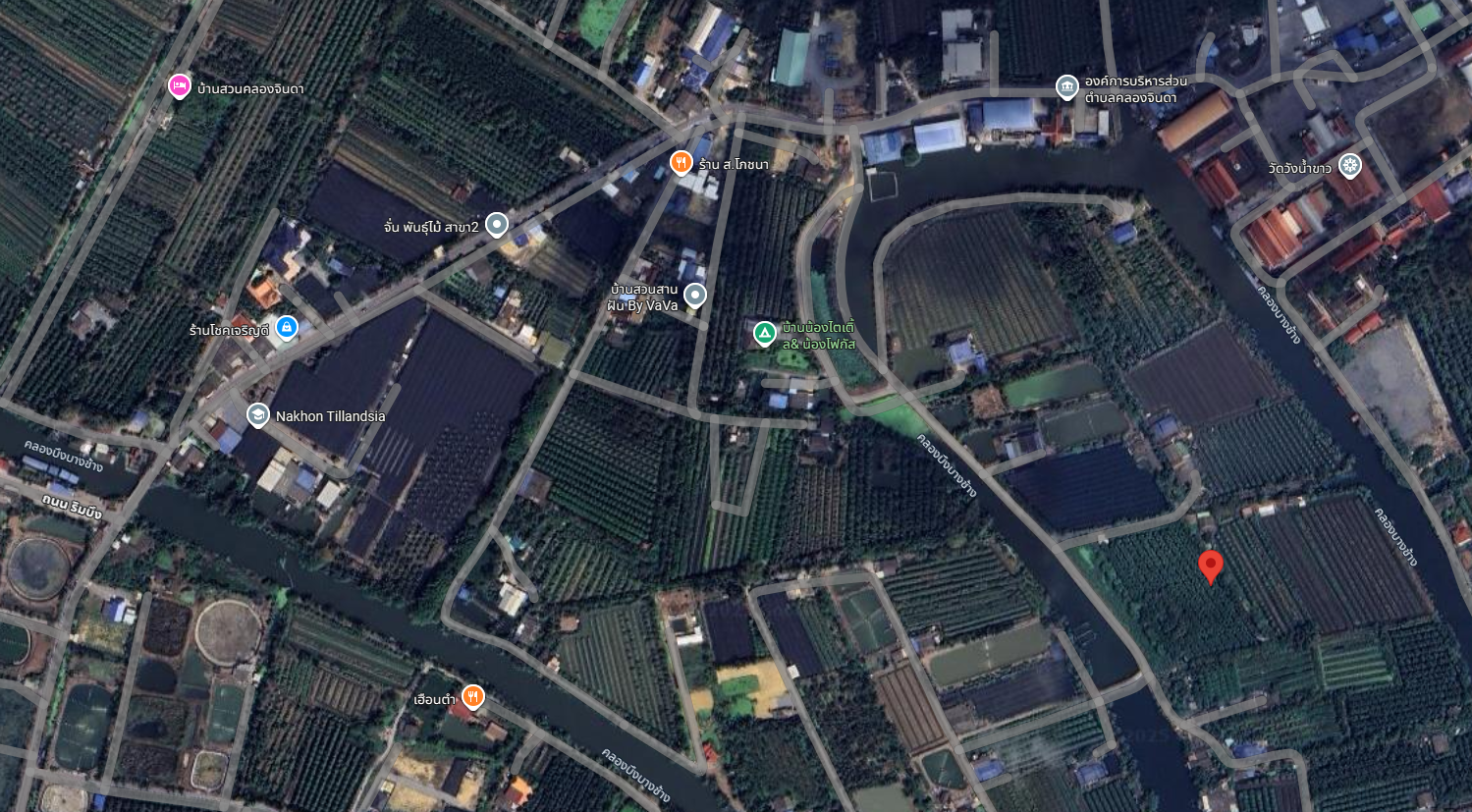 ขายที่ดิน คลองจินดา สามพราน 8-3-58 ไร่ ติดคลองยาว 149 ม. ติดถนน 2 ด้าน ราคาพิเศษ 1.9 ล./ไร่