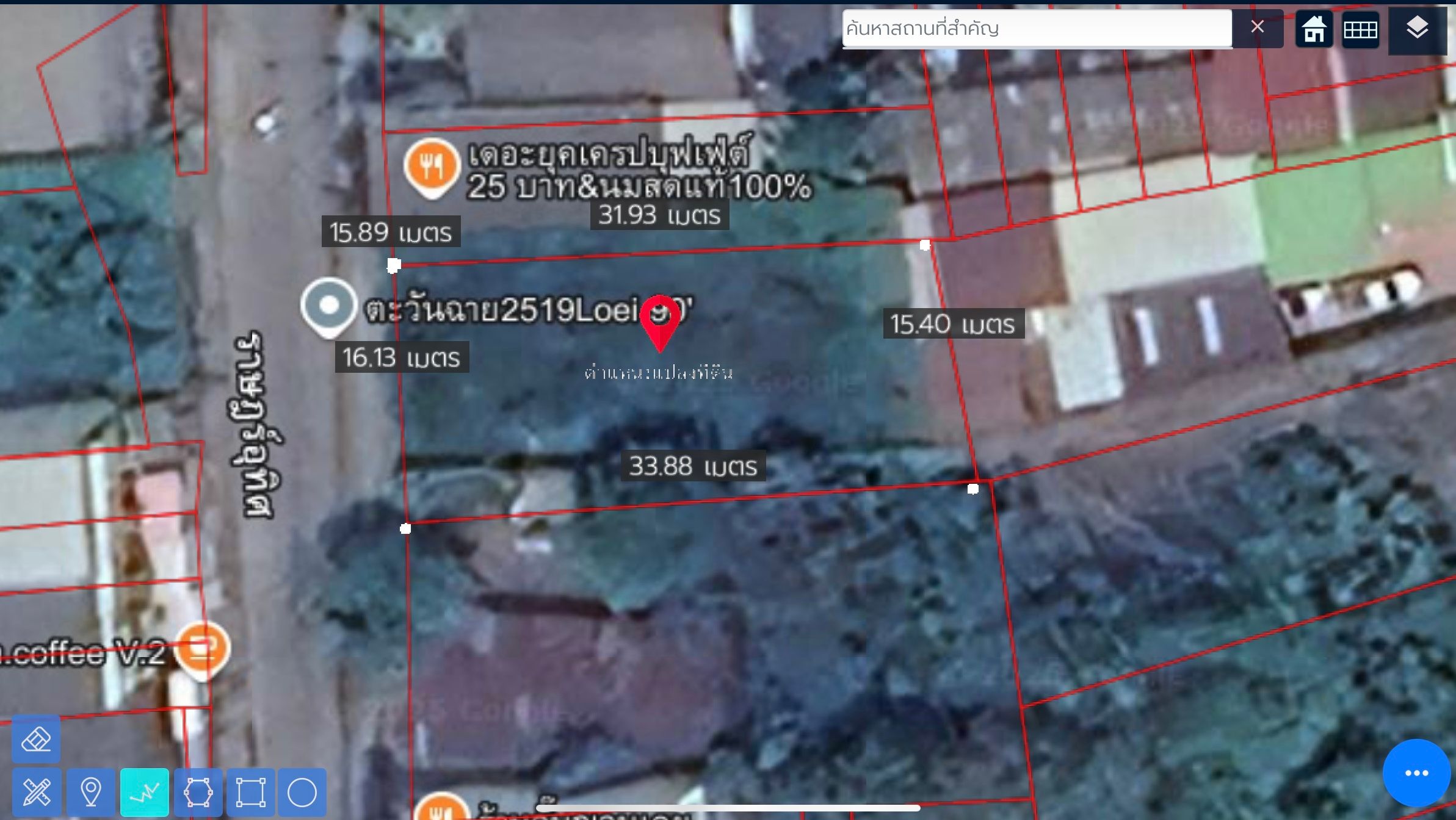 ขายที่ดินเลย อำเภอเมือง ที่ดินทำเลค้าขายใจกลางเมืองเลย