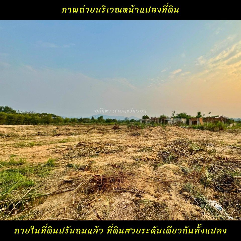 ขายที่ดินใกล้ท่าเรือแหลมฉบังชลบุรี ใกล้ถนนมอเตอร์เวย์ สาย7