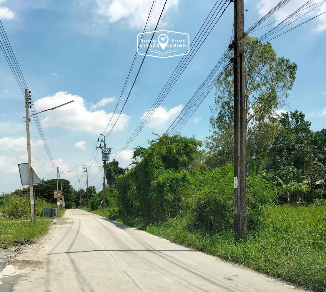 ที่ดินสวยๆ หน้ากว้างยาวติดถนนคอนกรีตทำเลดี ถนนหทัยราษฎร์  ทำเล เศรษฐกิจเขตคลองสามวา จังหวัดกรุงเทพฯ