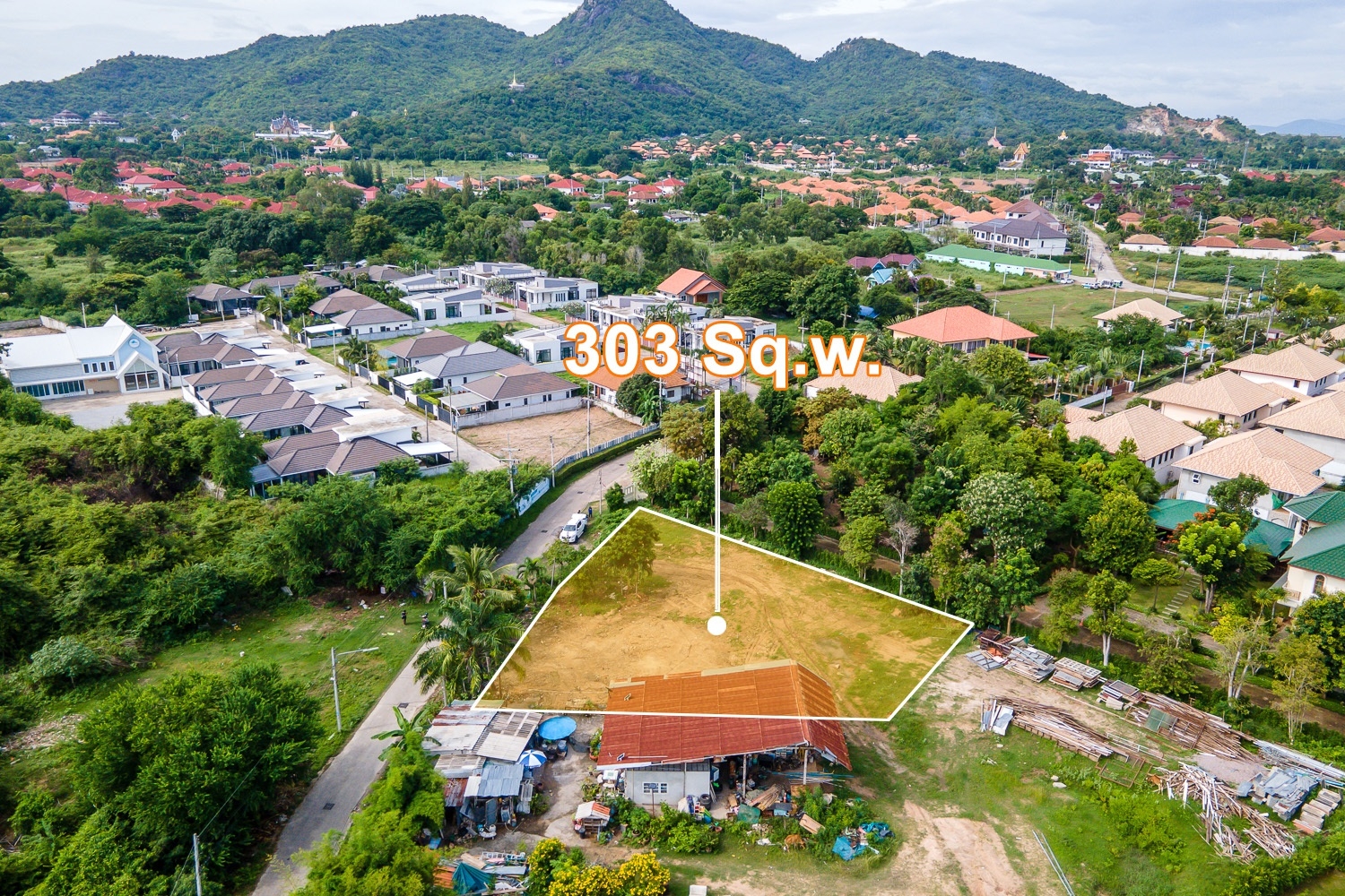 ที่ดินเปล่า ใจกลางเมืองหัวหิน 0-3-3 ไร่