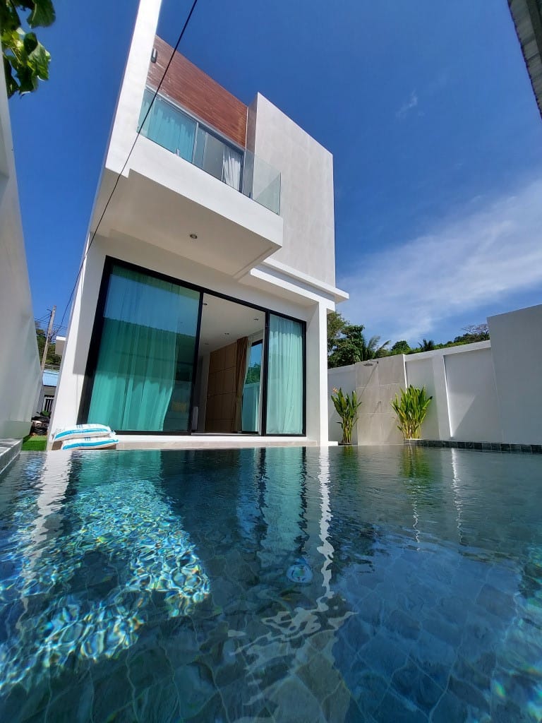 ขายวิลล่าบ้านเดี่ยว2ชั้น Ai pool วิลล่า@สาคู ภูเก็ต บ้านสร้างใหม่ทำเลดีติดถนนใกล้หาดในยาง 2 กม. 33 ตร.วา 5.9 ล้าน 3นอน 3น้ำ สระว่ายน้ำในบ้าน แต่งครบ