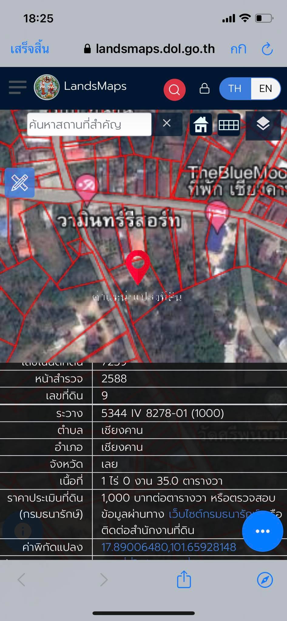 บ้านเดี่ยวพร้อมที่ดินสวน อ.เชียงคาน จ.เลย1-0-35