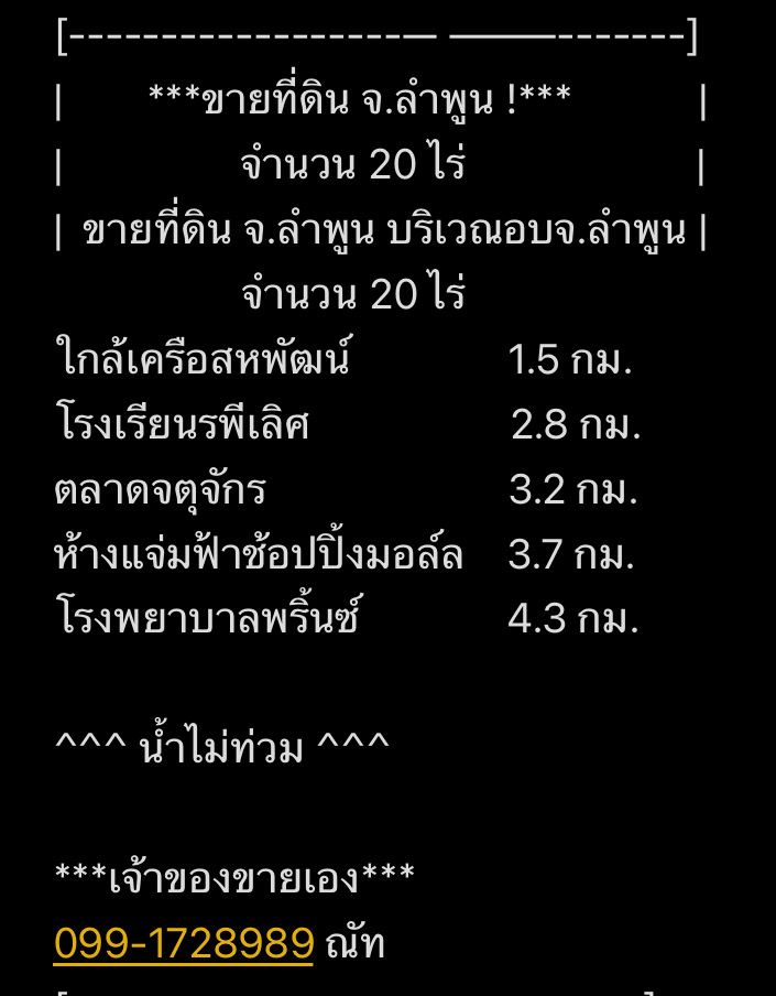 ขายที่ดินลำพูน อำเภอเมือง ที่ดินเปล่า