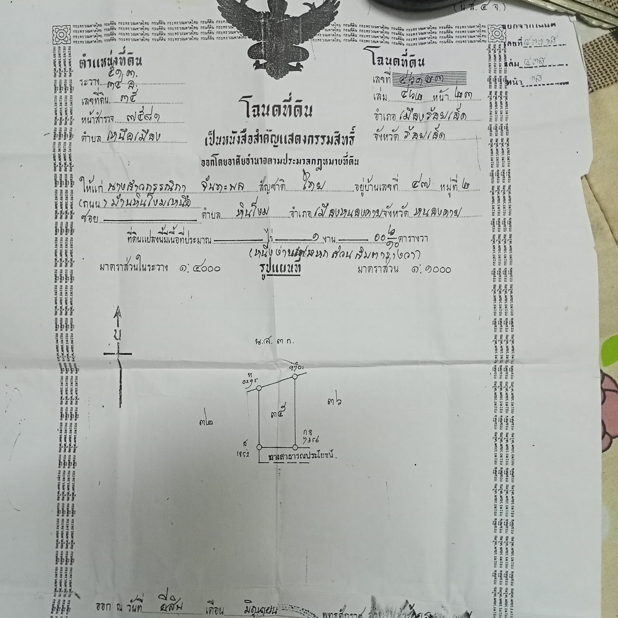 ขายที่ดินใกล้ เมืองร้อยเอ็ด 1 งาน