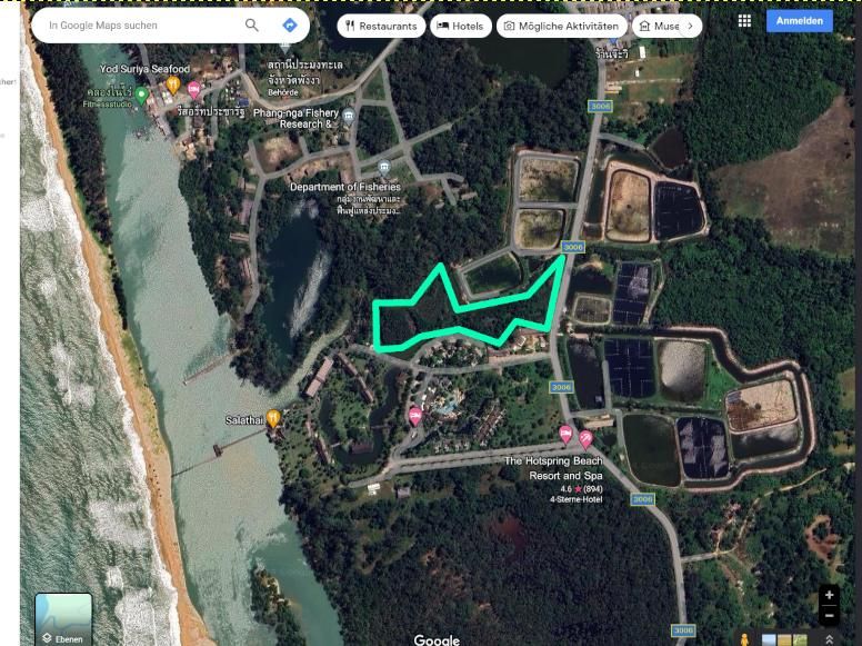 ขายที่ดินสวย ใกล้ทะเลนาใต้ จ.พังงา ติดกับโรงแรม  The Hotspring Resort เหมาะสร้างรีสอร์ทมากๆ  