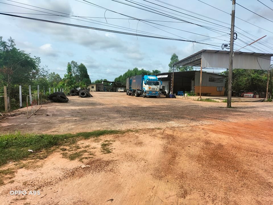 ที่ดินพร้อม(โกดัง)ติดถนน4เลน อำนาจเจริญ 2-3-70