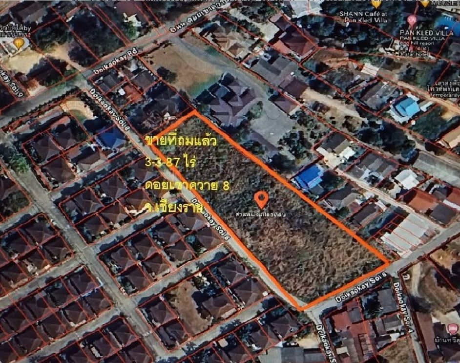 ขายที่สวยถมแล้ว 3-3-87 ไร่ ติดถนนดอยเขาควาย ซอย 8 ต.รอบเวียง  อ.เมือง จ.เชียงราย อยู่ในแหล่งชุมชน 