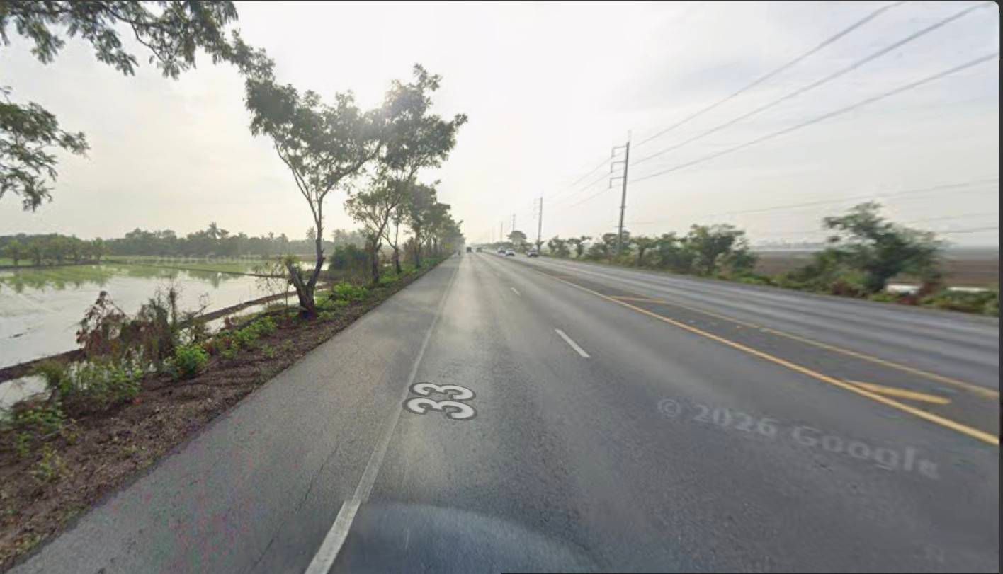 ที่ดินสวยติดถนนหลวงสาย33 อ.เมืองฯ สุพรรณฯ-ป่าโมก พร้อมโอน