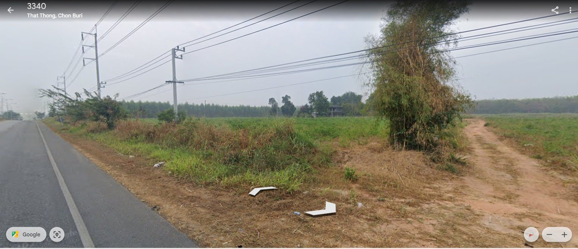 ขายที่ดินชลบุรี ดิดถนนหมายเลข 3340 19-0-26 ไร่ ราคา 2.5 ล้านบาท/ ไร่