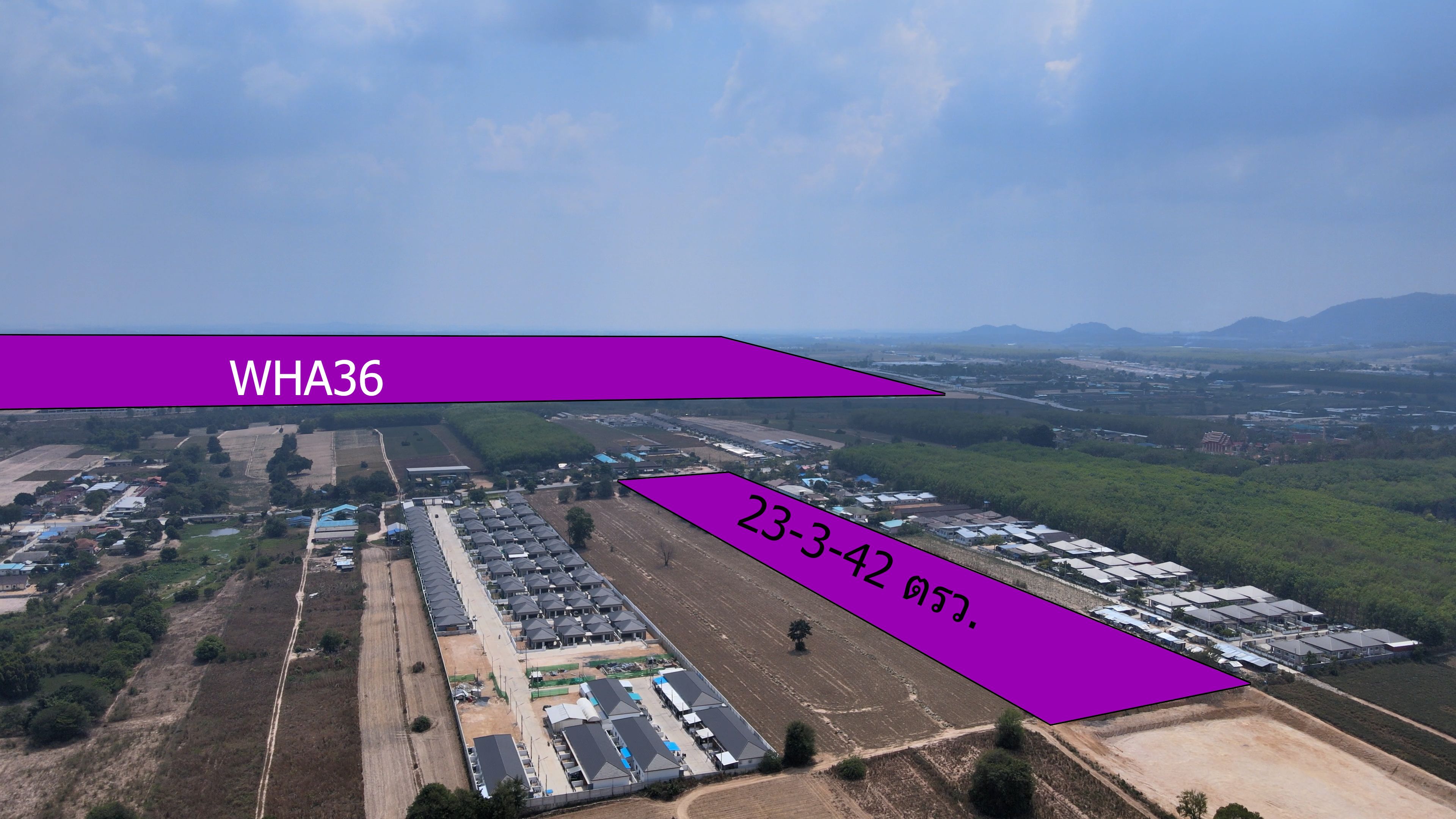 เช่าที่ดินระยะยาวที่ซอย12 ใกล้นิคม wha36 ราคาดี