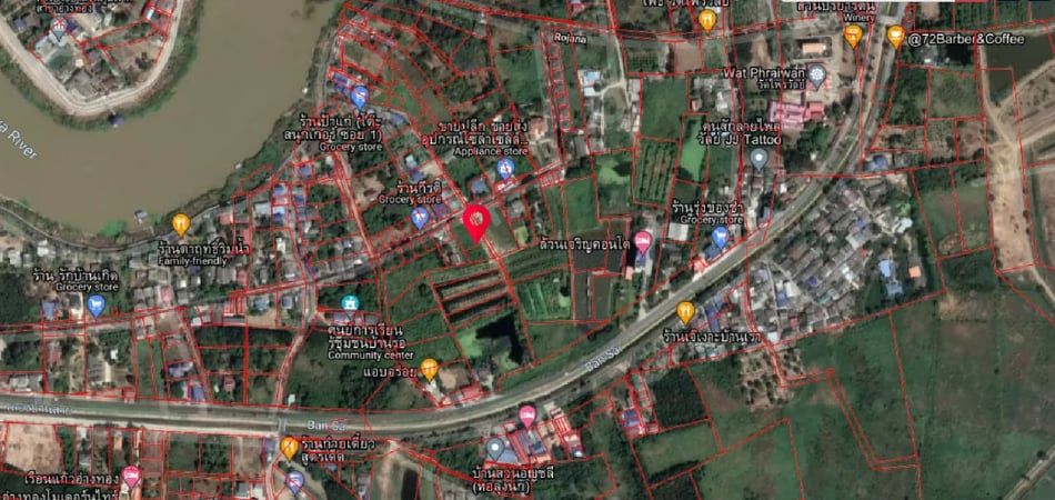 อ.เมืองอ่างทอง ขายที่ที่ดินครึ่งไร่ ชุมชนบ้านรอ ต.บางแก้ว 0-2-41 ไร่