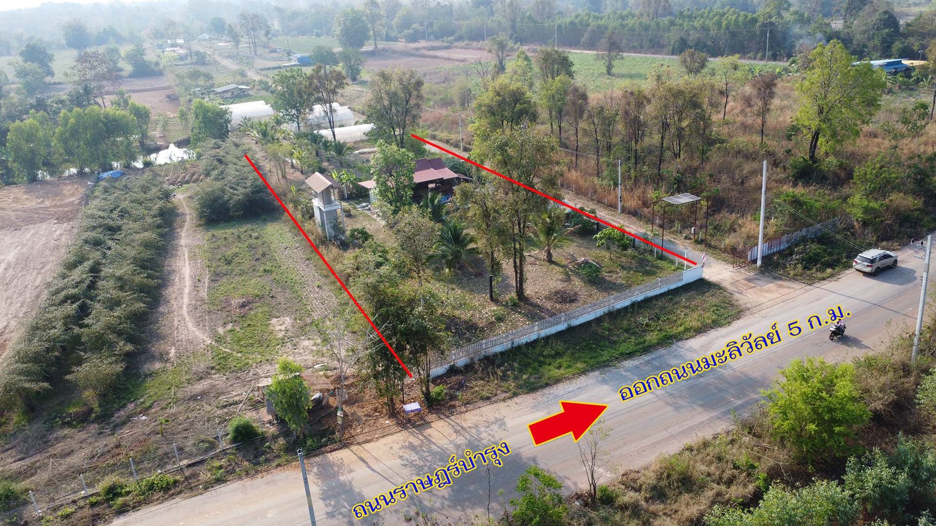ขายบ้านสวน-เรือนไทย 2 ชั้น พร้อมที่ดิน 2 ไร่