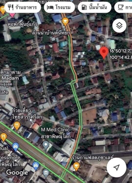ที่ดินติดถนนคอนกรีต พิษณุโลก 199.7 ตรว.