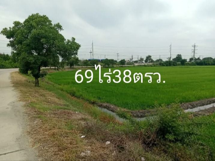 ขายที่ดินนครปฐม บางเลน แปลงมุมเหมาะทำหมู่บ้าน 69-0-36 ไร่