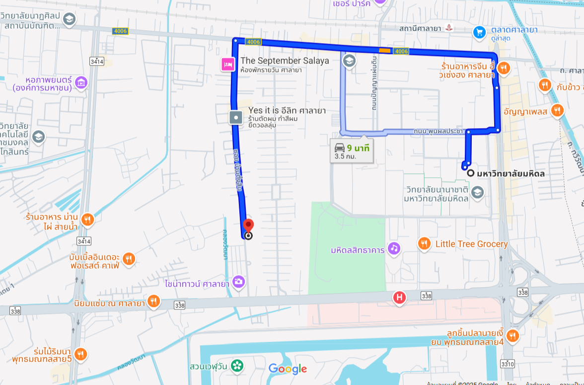 ให้เช่า/ขาย ที่ดินผังสีแดง ศาลายา หน้ากว้าง 107 ม. ใกล้ม. มหิดล | แปลงละ 3 ไร่+ | 170,000 บ./เดือน