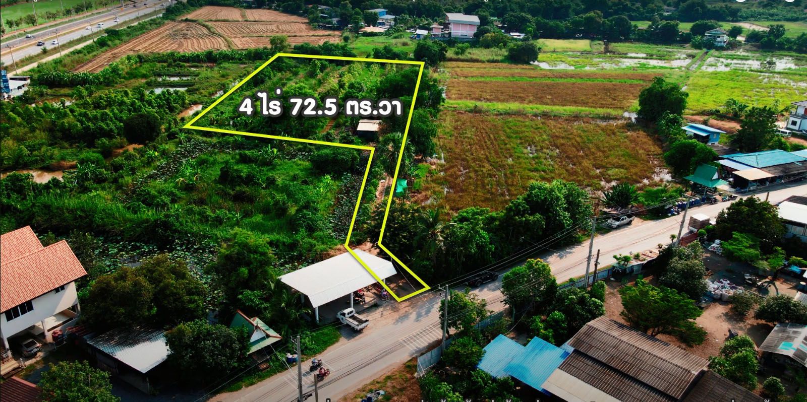 ที่ดินสวยๆใกล้ทางด่วน อำเมืองปทุมธานี