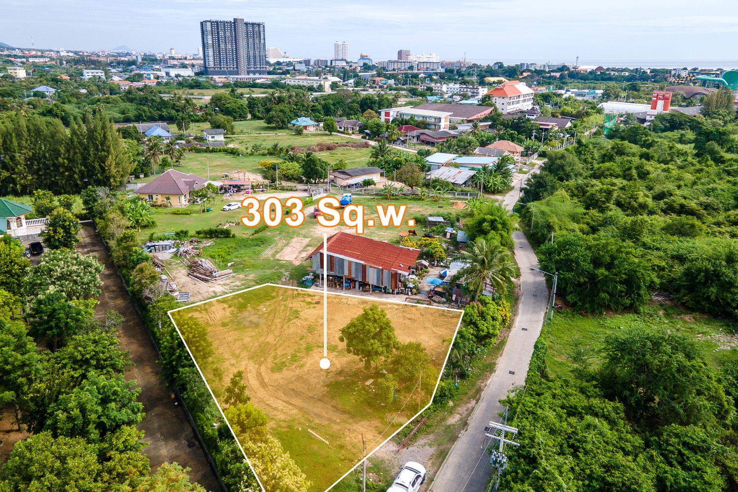 ที่ดินเปล่า ใจกลางเมืองหัวหิน 0-3-3 ไร่