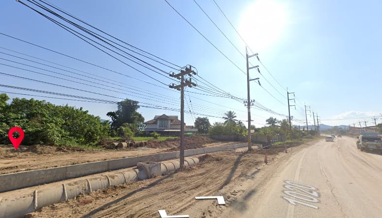 ที่ดินเปล่าติดถนน เทิง-เชียงของ หน้ากว้าง 55 เมตร 