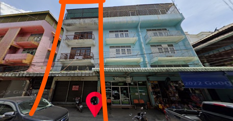 อาคารพาณิชย์ 3 ชั้นครึ่ง แม่สอด ตาก 0-0-31.3