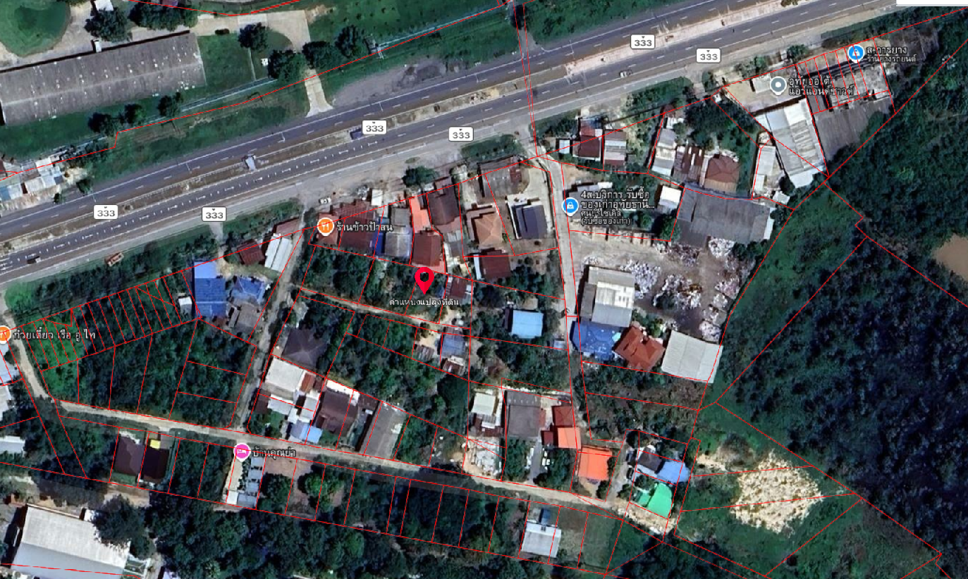 ขายที่ดินในเมืองใกล้แหล่งชุมชนเดินทางเข้าออกสะดวก