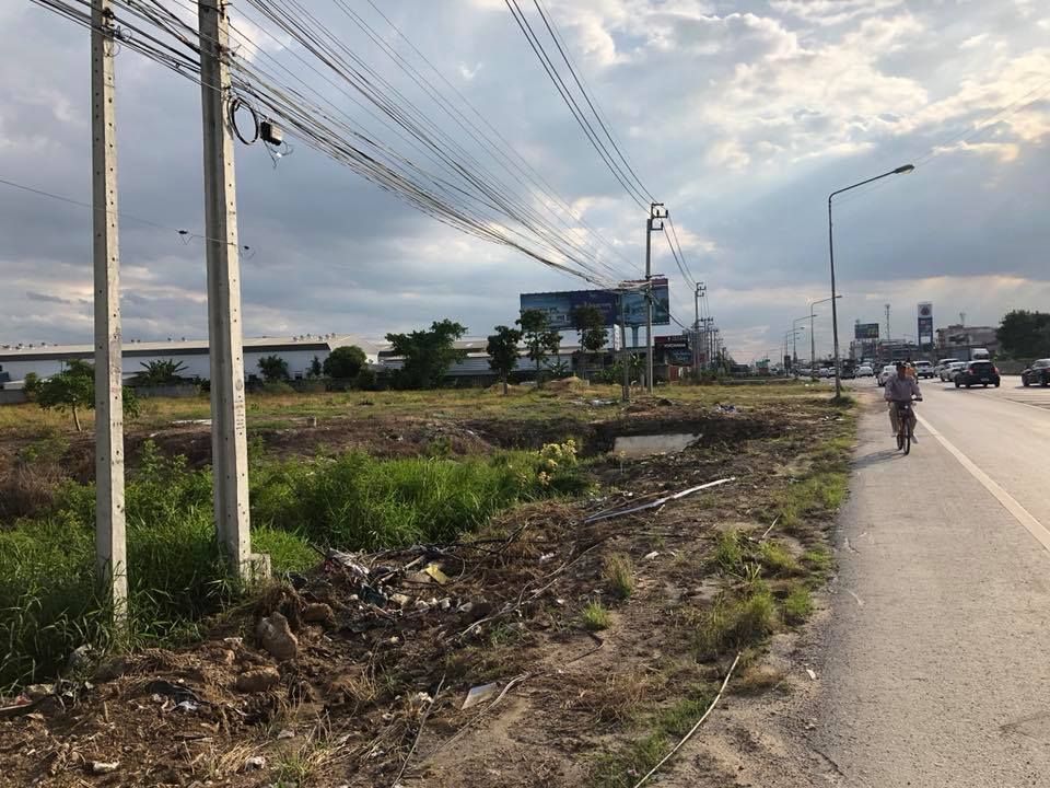 ขายที่ดินนนทบุรี ติดถนน 345 แปลงสวย ปากเกร็ด นนทบุรี 28-0-37.6
