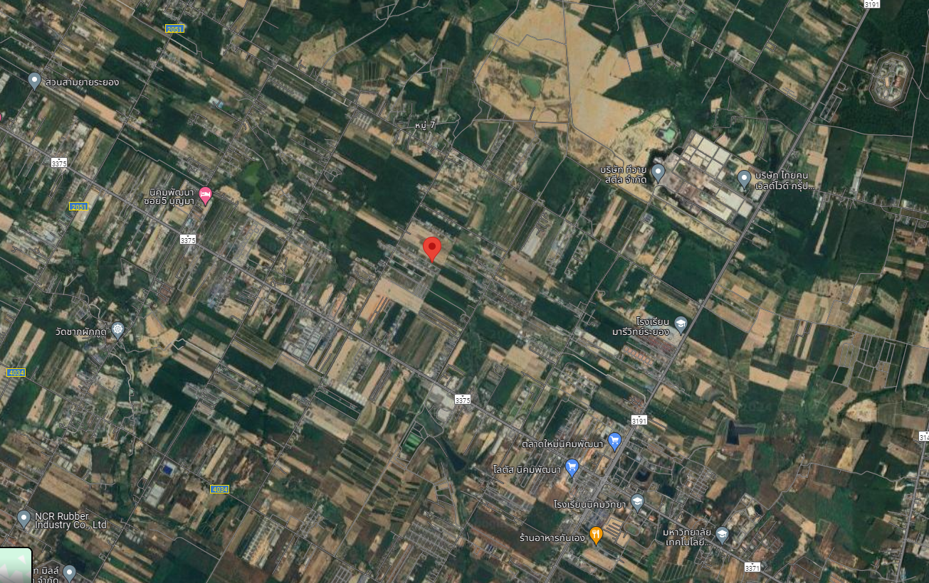 ขายที่ดินระยอง ที่ดินเปล่าแปลงสวย ทำเลดี นิคมพัฒนา ระยอง 1-0-30.2 ไร่.