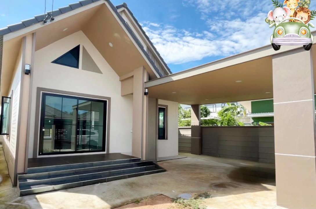 บ้านเดี่ยวสร้างใหม่หน้าอมตะนครชลบุรี 3นอน 2น้ำ 2จอด 2.55ล