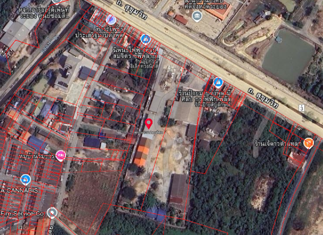 ที่ดินแบ่งขาย4ไร่ติดถนนสุขุมวิท