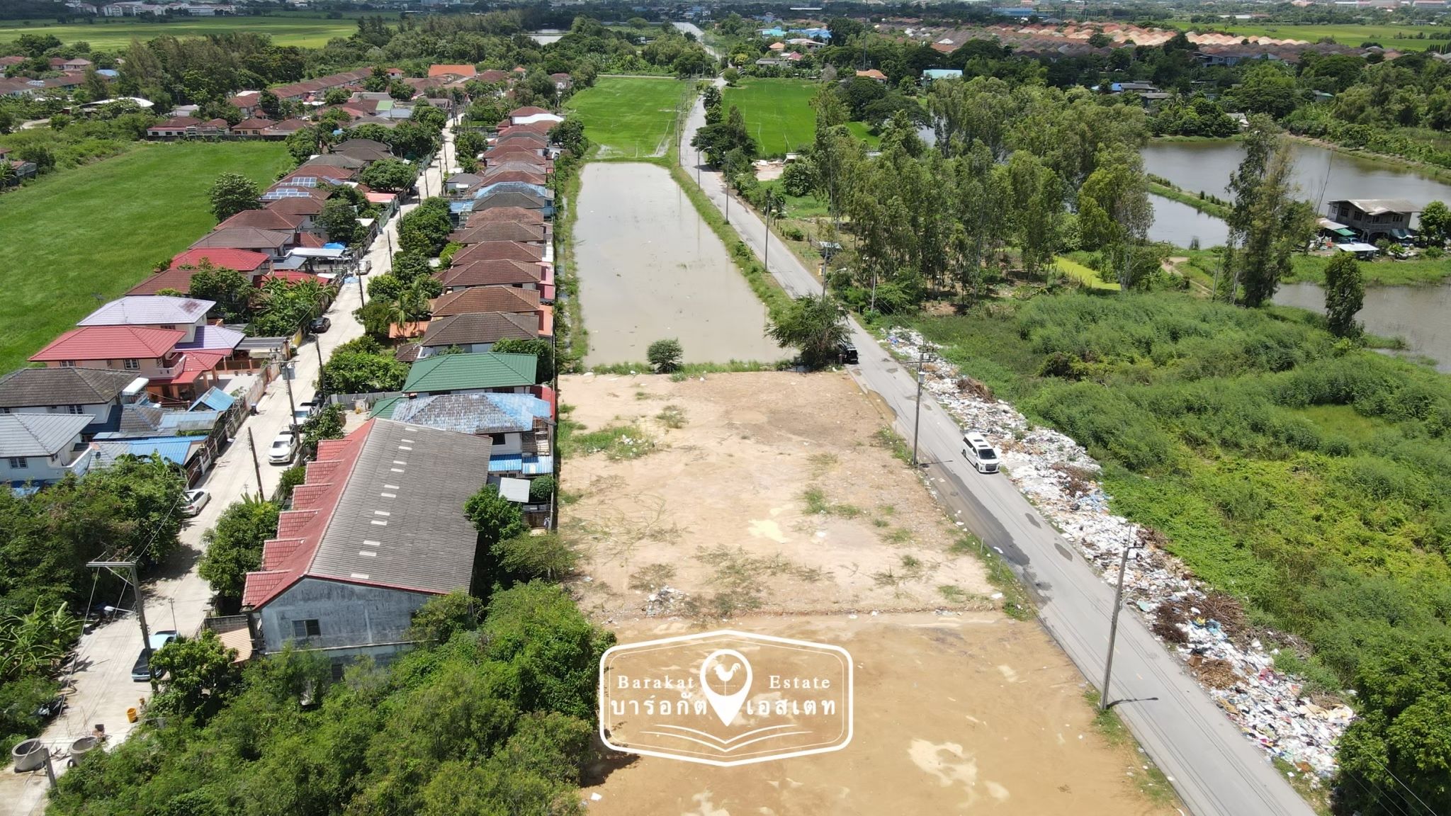 แปลงสวย ทำเลดี ถมแล้ว ด้านหน้าติดถนนซอย เขตมีนบุรี จังหวัดกรุงเทพฯ