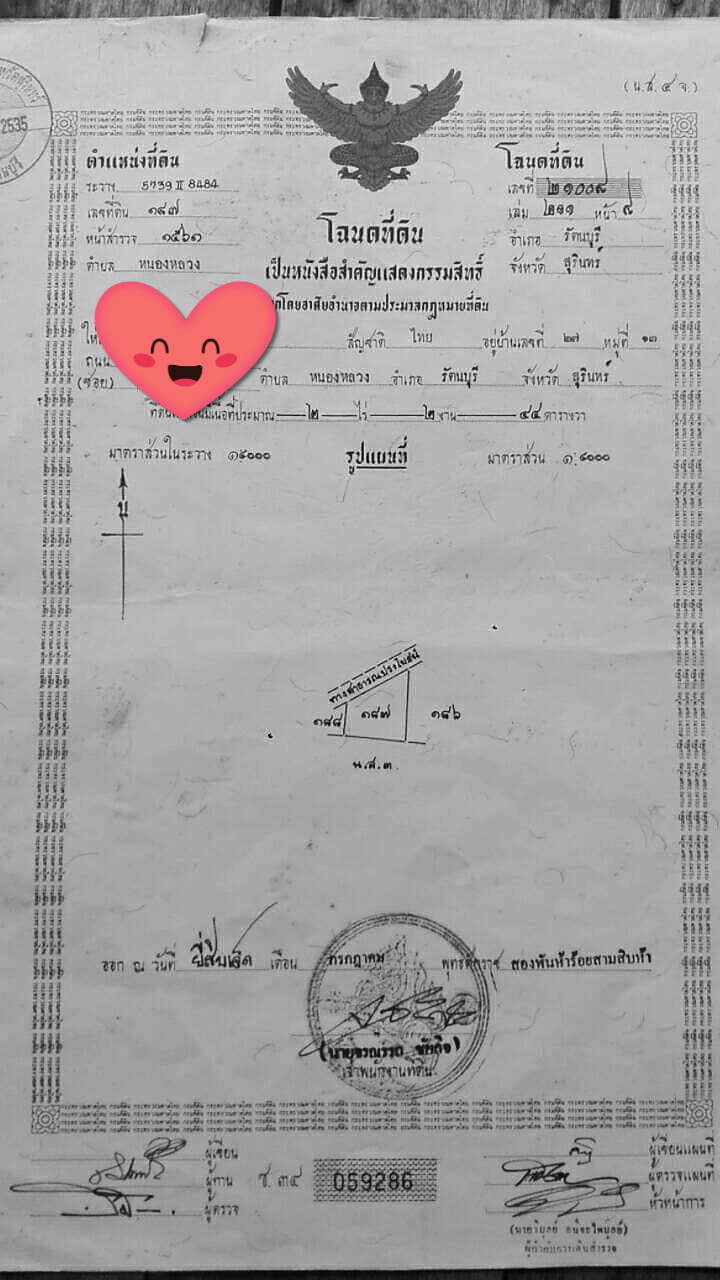 ที่ดินเปล่าแปลงสวย รัตนบุรี สุรินทร์ 2-2-44