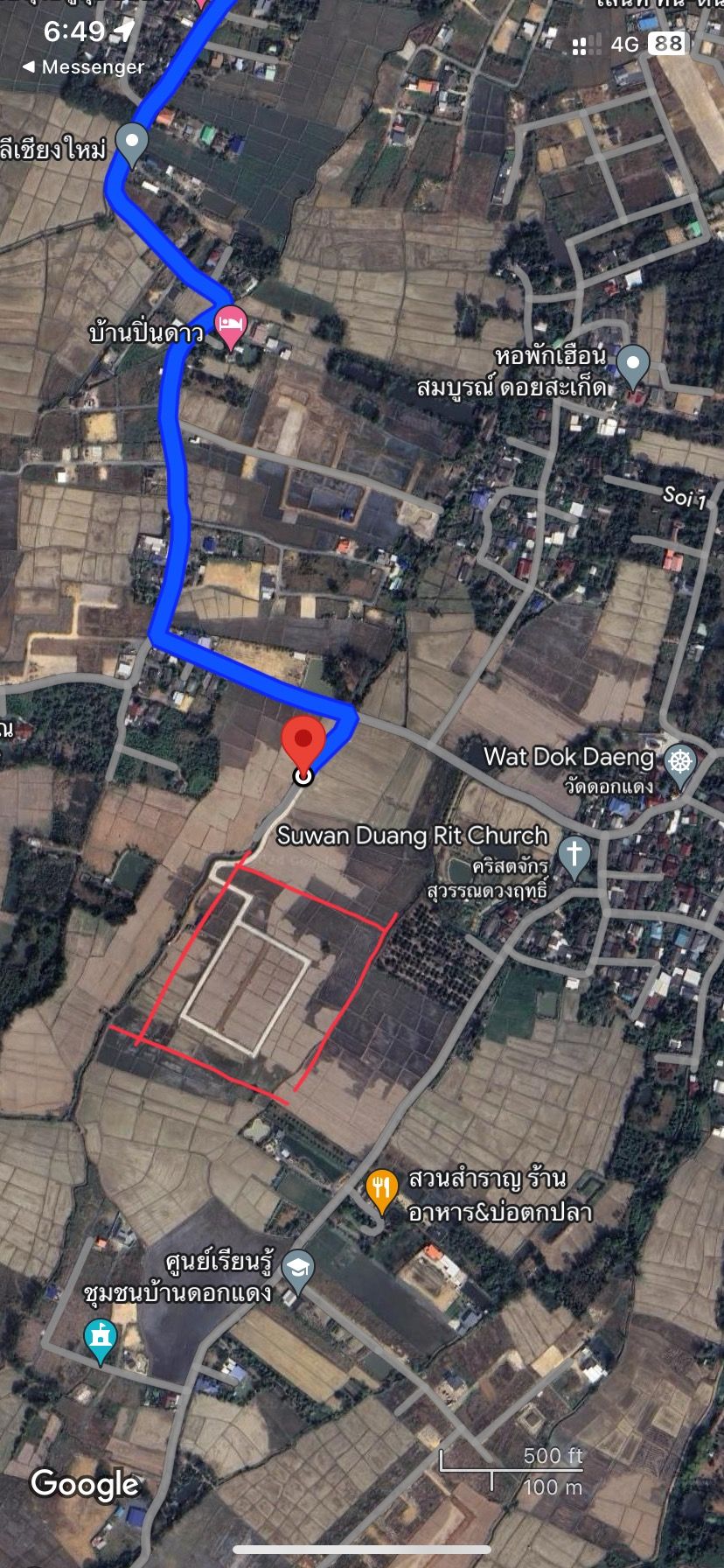 ขายที่ดิน อำเภอดอยสะเก็ต จังหวัดเชียงใหม่ น้ำไฟ ถนนคอนกรีต เหมาะสำหรับปลูกบ้านภาคเหนือ อากาศดี มองเห็นวิวภูเขา